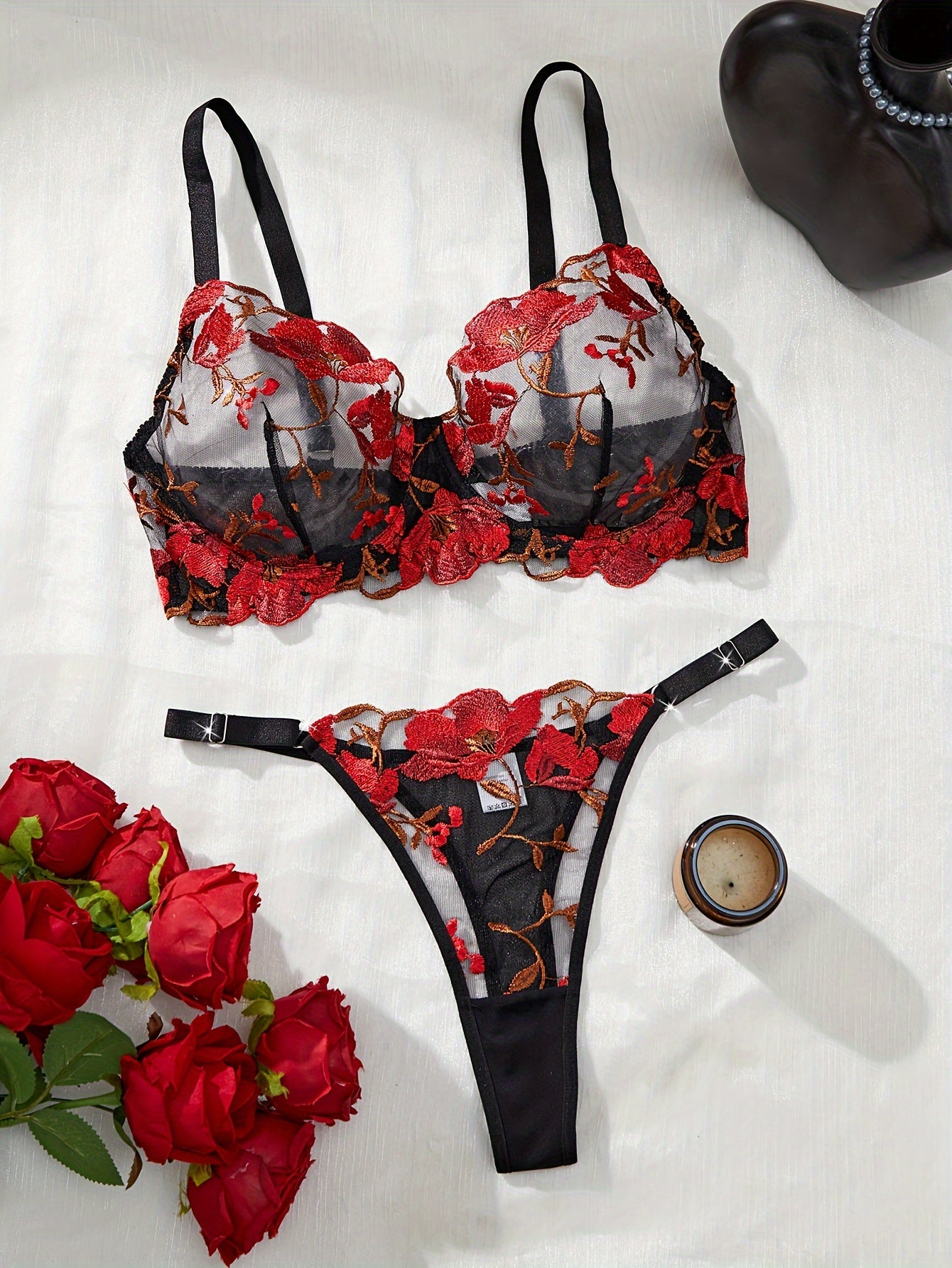 Plus-size seductive lingerie.