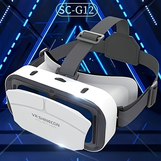 G12 VR 3D Glasses Device is compatible with 11.94-15.75 cm iPhones and Androids, perfect for gaming and movies. Requires no battery, ideal for smartphone viewing and gaming.