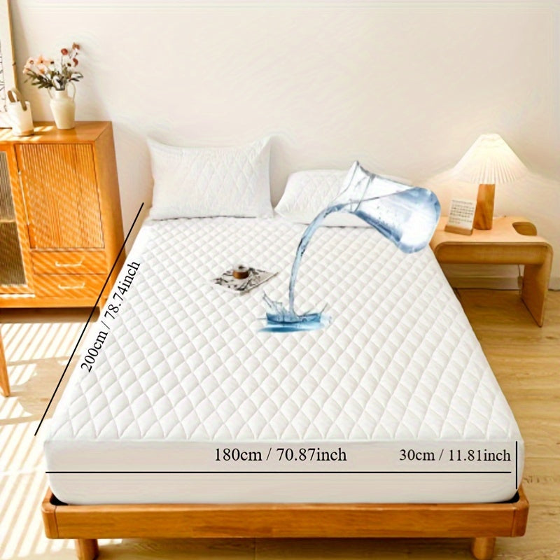 Waterproof interlayer mattress protector, stain and moisture-proof fitted sheet, urine resistant, breathable cover for mattress protection. Suitable for use in household bedrooms and hotels.