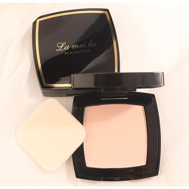 LANTHIERA Long-Lasting Oil Control Setting Powder - Waterproof, Sweatproof, Lightweight Finish for All Skin Tones in a Compact Elegant Black & Golden Packaging