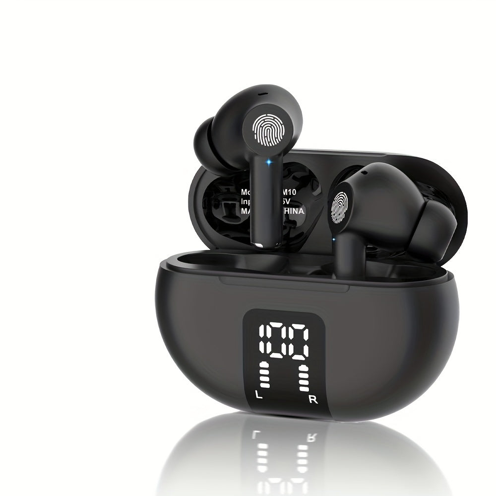 Compact, wireless earbuds with real-time translation for travel and business. Compatible with iOS and Android, supporting 150 languages.