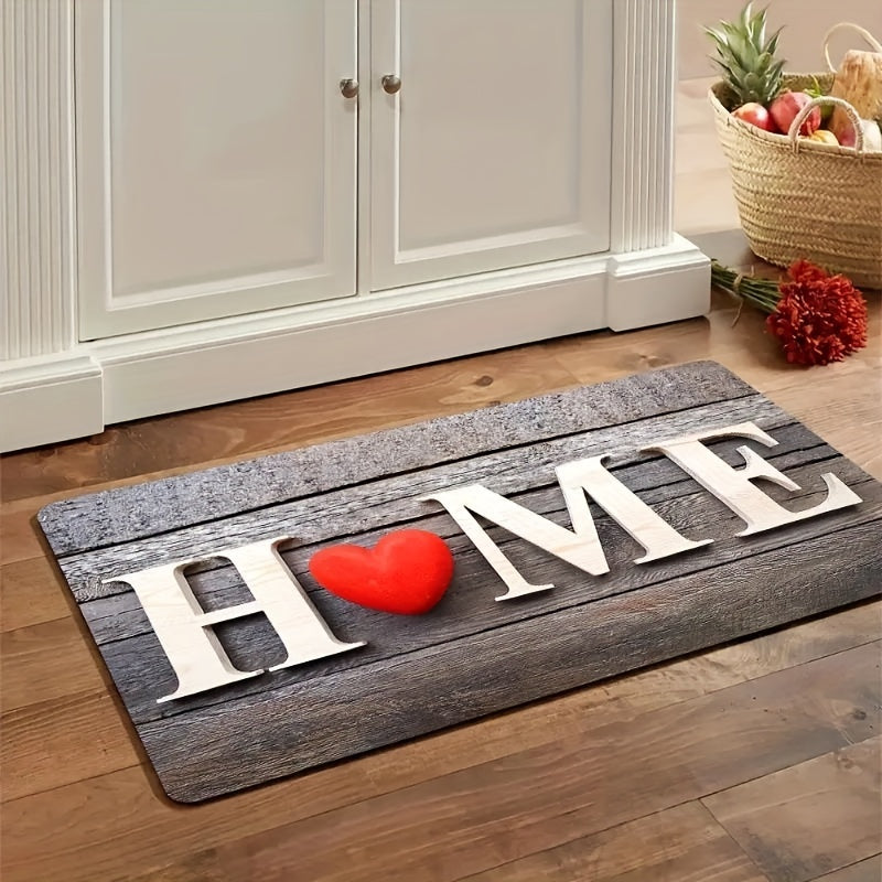 Soft Thickened Kitchen Mat Set, featuring a non-slip, oil-proof floor mat, waterproof runner rug, and dirt-resistant, machine washable floor mat. Perfect for any entrance, kitchen, living room, laundry room, or bathroom. This water-absorbing floor mat