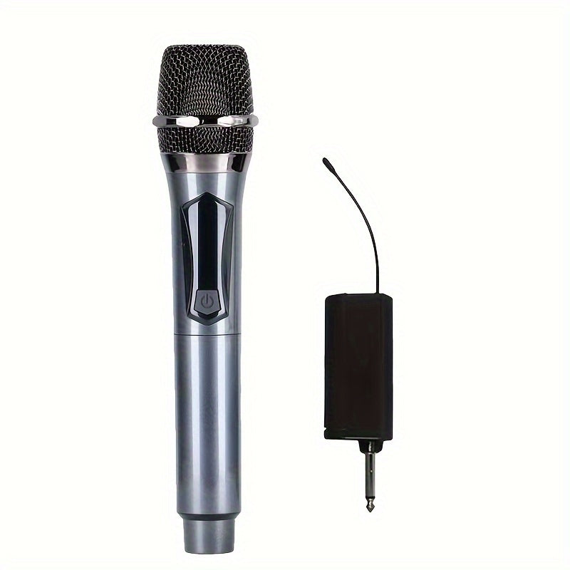 2-channel UHF wireless microphone for professional use in parties, karaoke, church events, meetings, and stage performances.