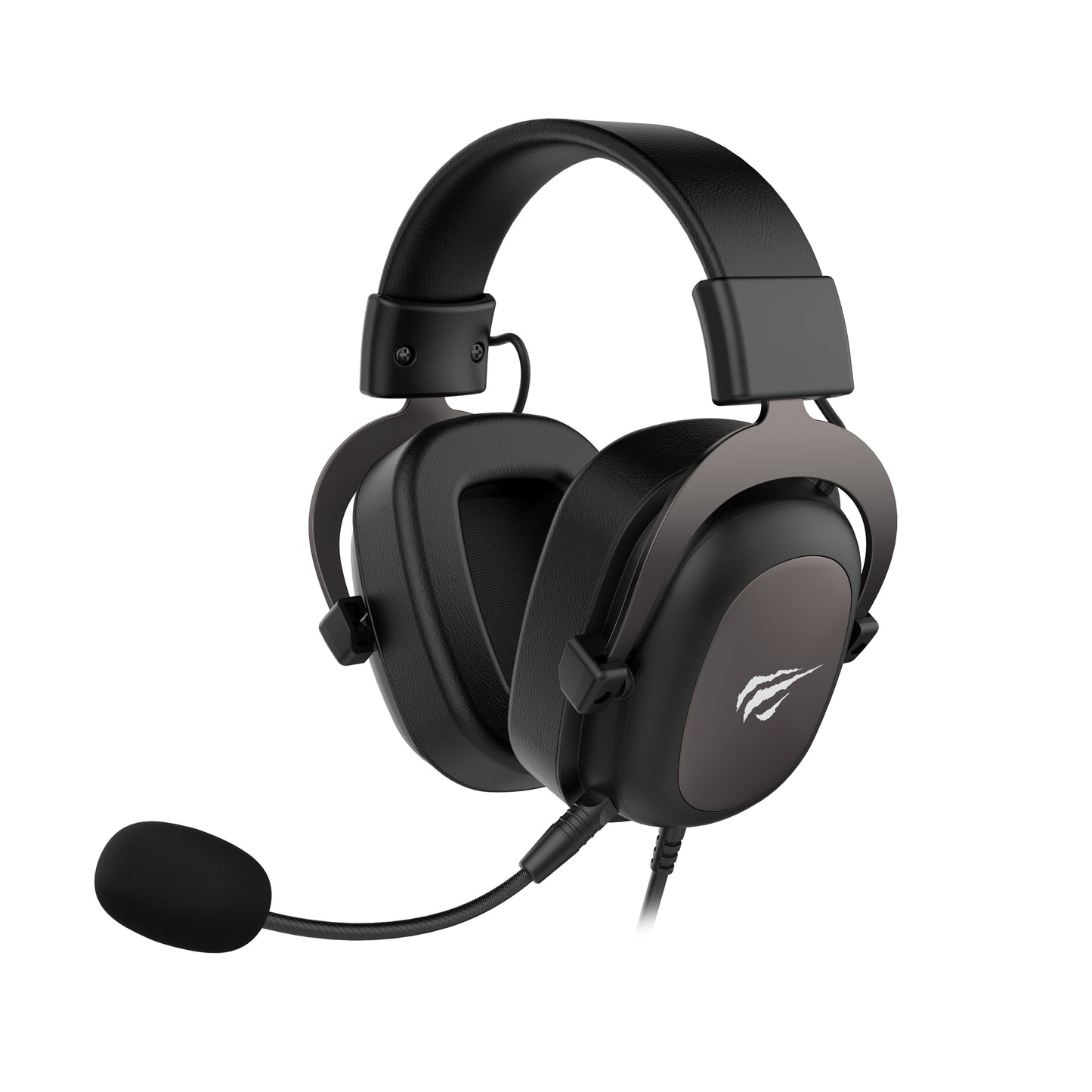 HAVIT Gaming Headset with protein leather earmuffs, detachable microphone, adjustable head beam, surround sound, omnidirectional sound pickup, multifunction wire control for a better gaming