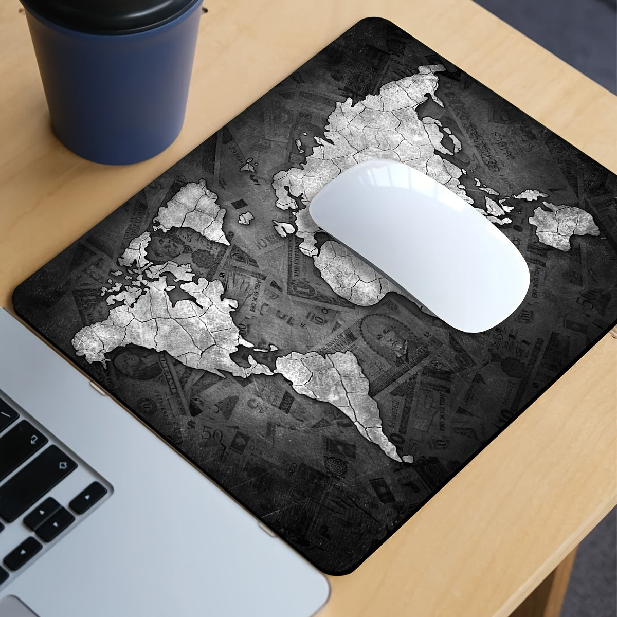 1pc Extra-Large Gaming Mouse Pad featuring World Map Design. Durable, Non-Slip Base & Precision Stitched Edges. Ideal for Home Office, Gaming Room, Student Dorms. Perfect Holiday Gift for