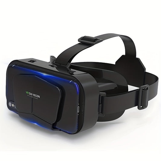 1 piece 3D VR headset for iPhones/Android phones with controllers and binocular lenses.