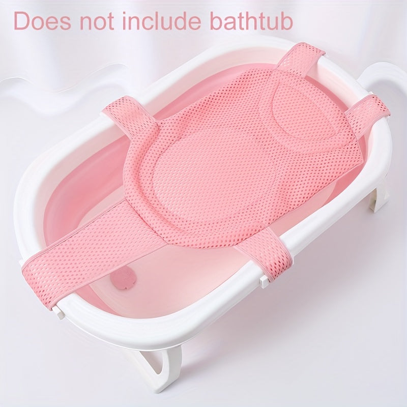 Breathable Bath Net with Non-Slip Mat for Bathtub, Floating Bath Support