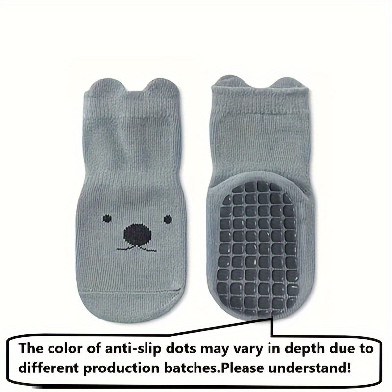 5 pairs of children's anti-slip socks for toddlers