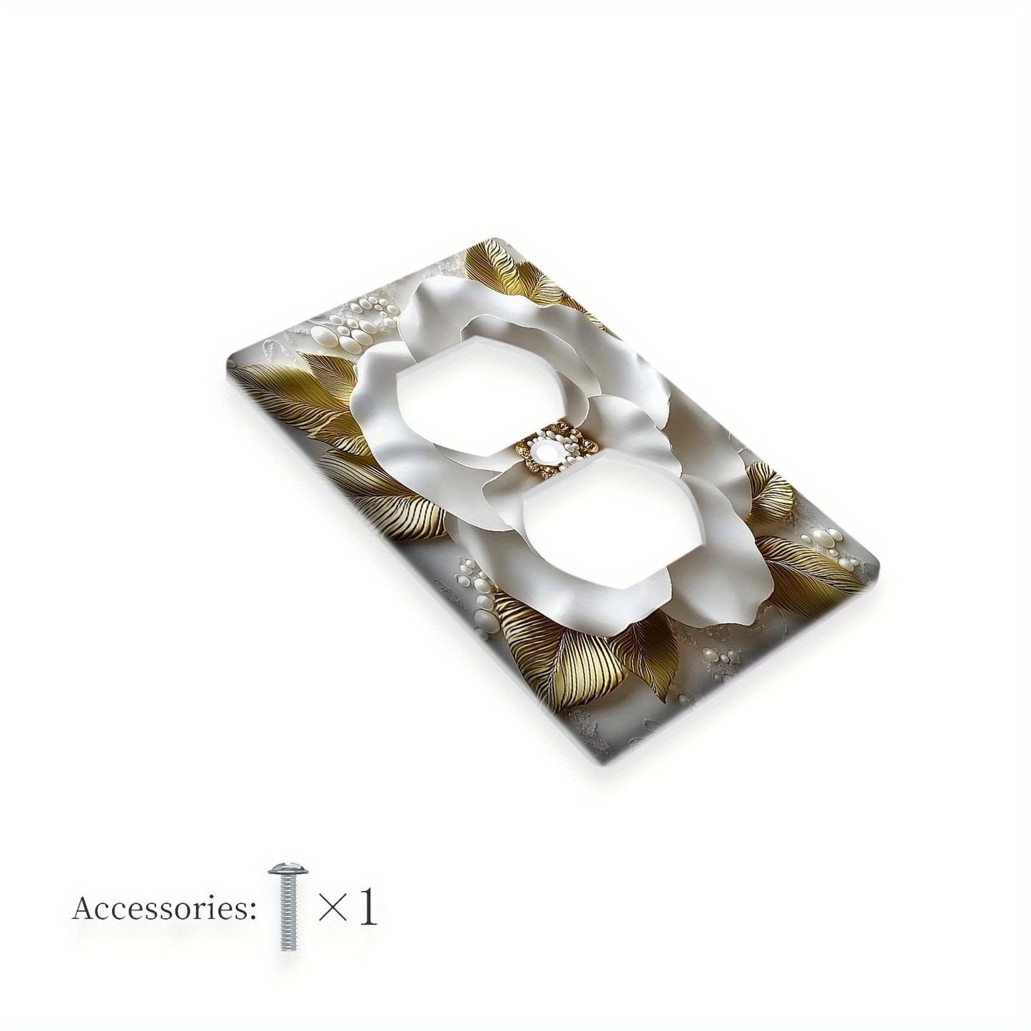 3D flower light switch cap fits teen rooms, bedrooms, bathrooms, and game rooms. Simple installation, no batteries needed.