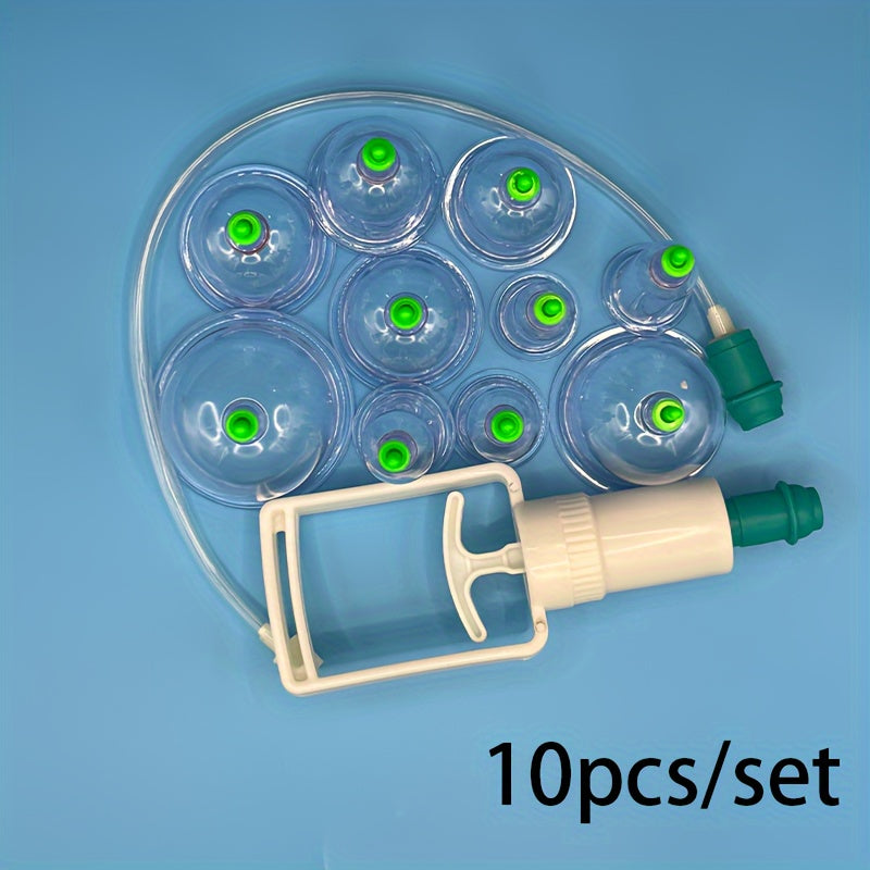 All-in-one Vacuum Cupping Relax Set for Full-Body Massage & Beauty Care with Reusable Suction Cups - Suitable for All Skin Types, Personal Wellness Kit.