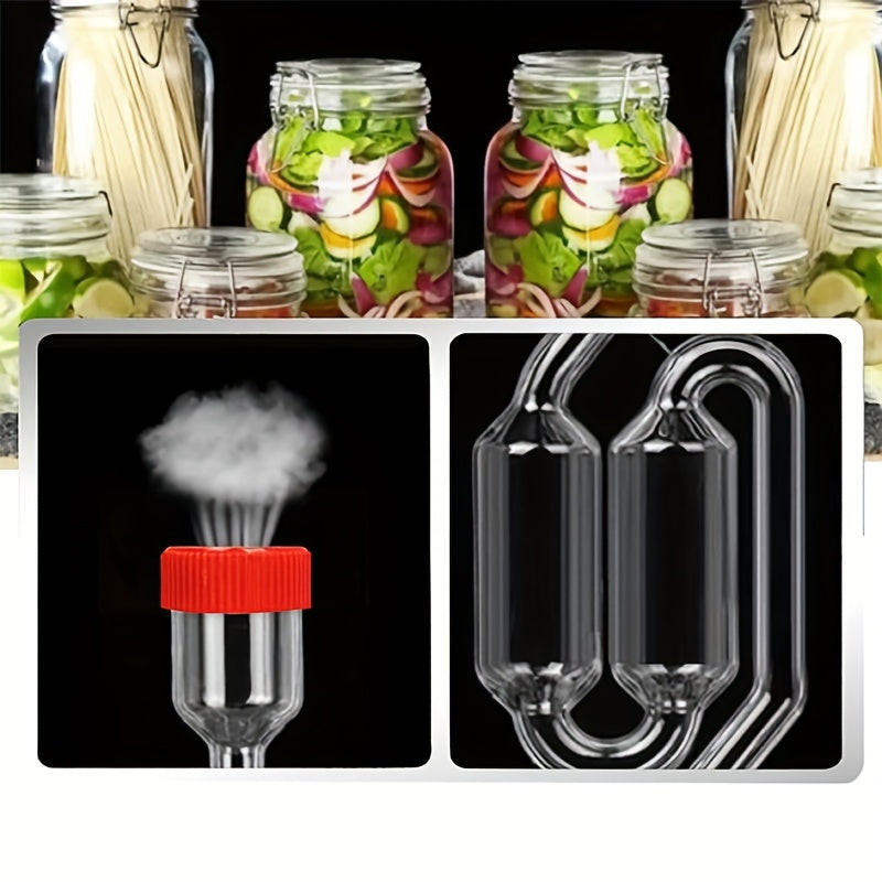 1 set of double bubble air locks for brewing beer and wine fermentation.