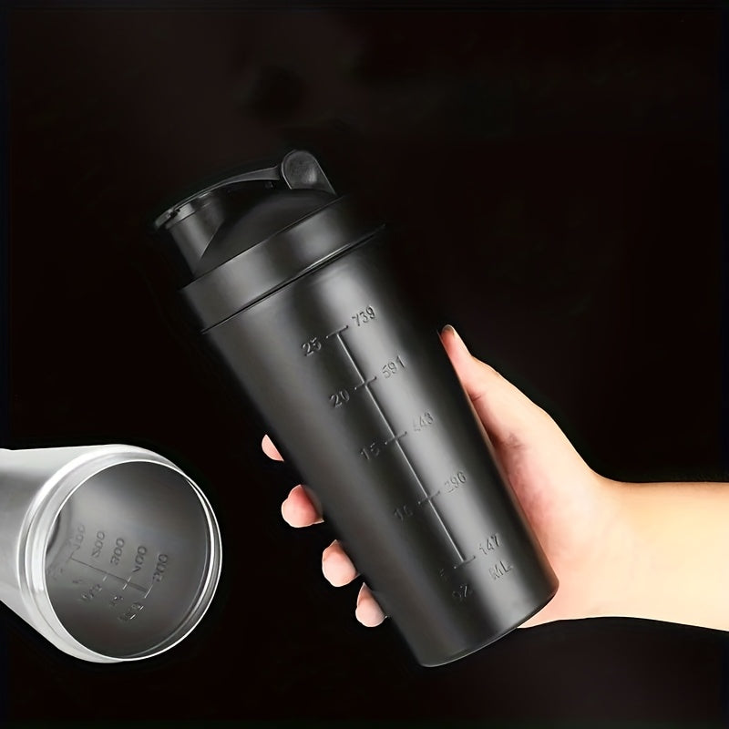 Multifunctional stainless steel cup for on-the-go fitness and protein shakes, can also be used as a car water cup.