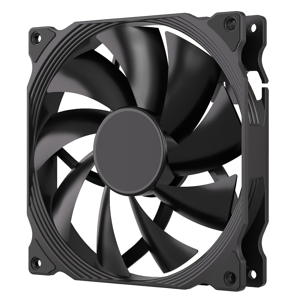 TEUCER 14cm/5.51in PWM fan for PC case cooling with 4-pin connection.