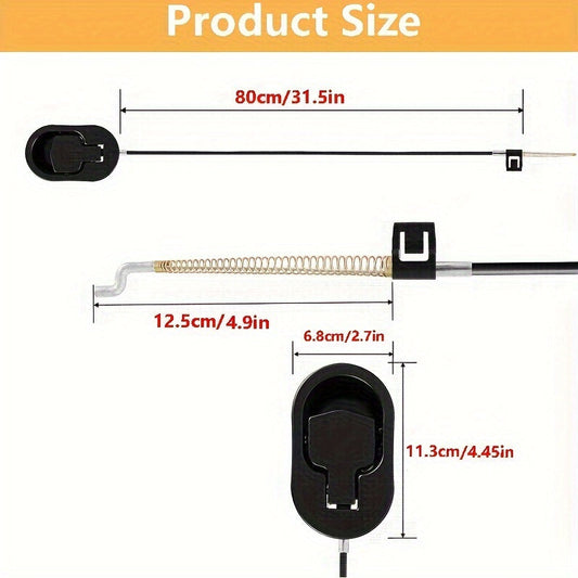 High-Quality Aluminum Recliner Replacement Parts - Includes 1 or 2 Sets of Durable Release Lever and Cable. Compatible with Most Major Recliner Chair Brands such as Lazyboy and Ashley. Ideal for Repairing and Maintaining Your Recliner Furniture.