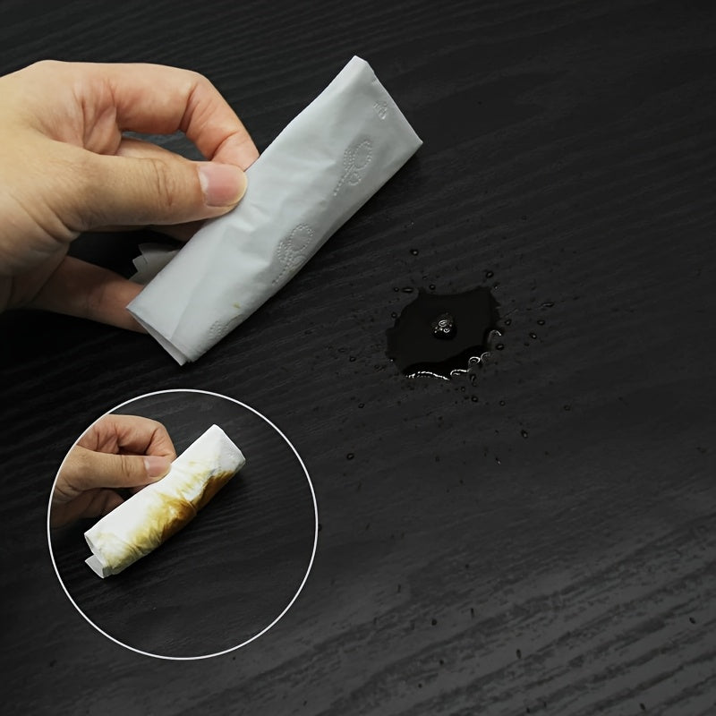 Transform your space with 1 roll of rustic retro black simulated wood grain oil-proof stickers. This white self-adhesive removable contact paper is perfect for updating your kitchen countertops, cabinet doors, desk desktops, shoe cabinet doors, and other