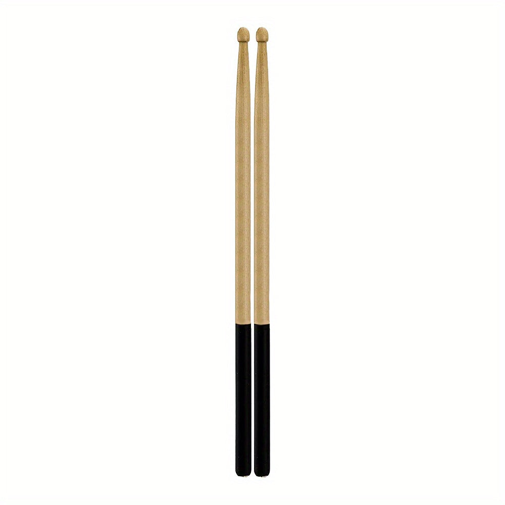 5A maple drumsticks with non-slip rubber handle, ideal for beginners. Available in 5 colors!