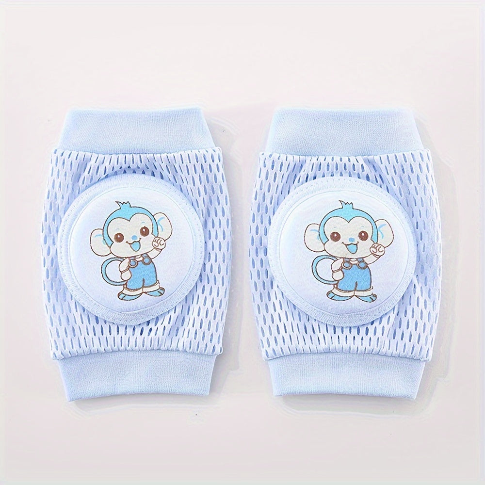 1 pair of children's breathable mesh knee and elbow pads.