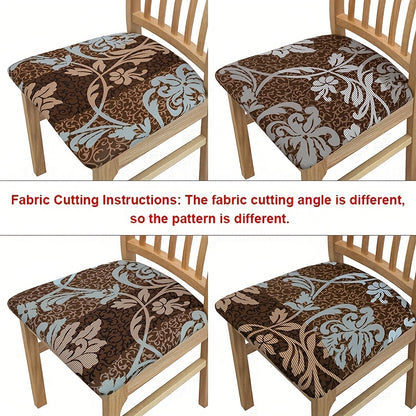 4/6 Elastic Chair Cushion Covers with Print