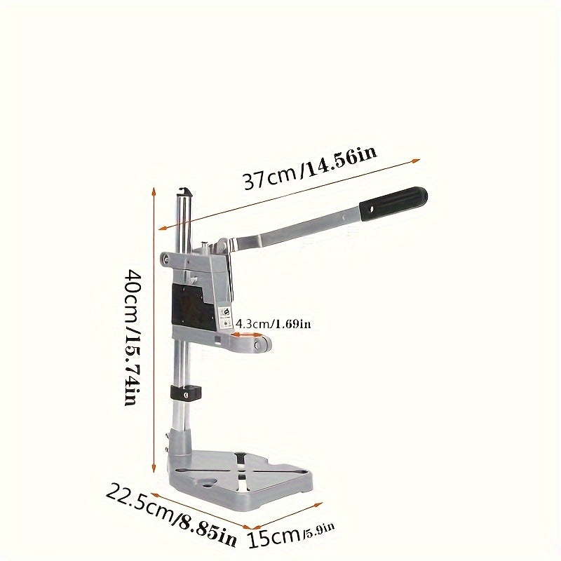 Aluminum alloy drill press stand - rust-proof, precise, and flat head design for home and industrial usage.