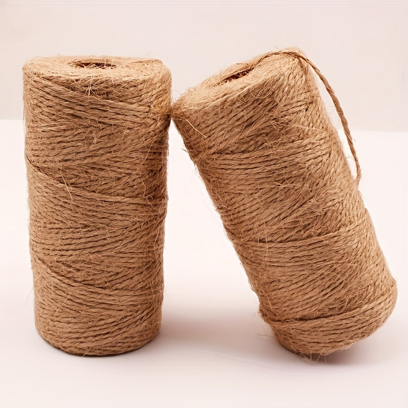 100m of natural jute twine ideal for gardening, plant wrapping, arts & crafts, and weddings.