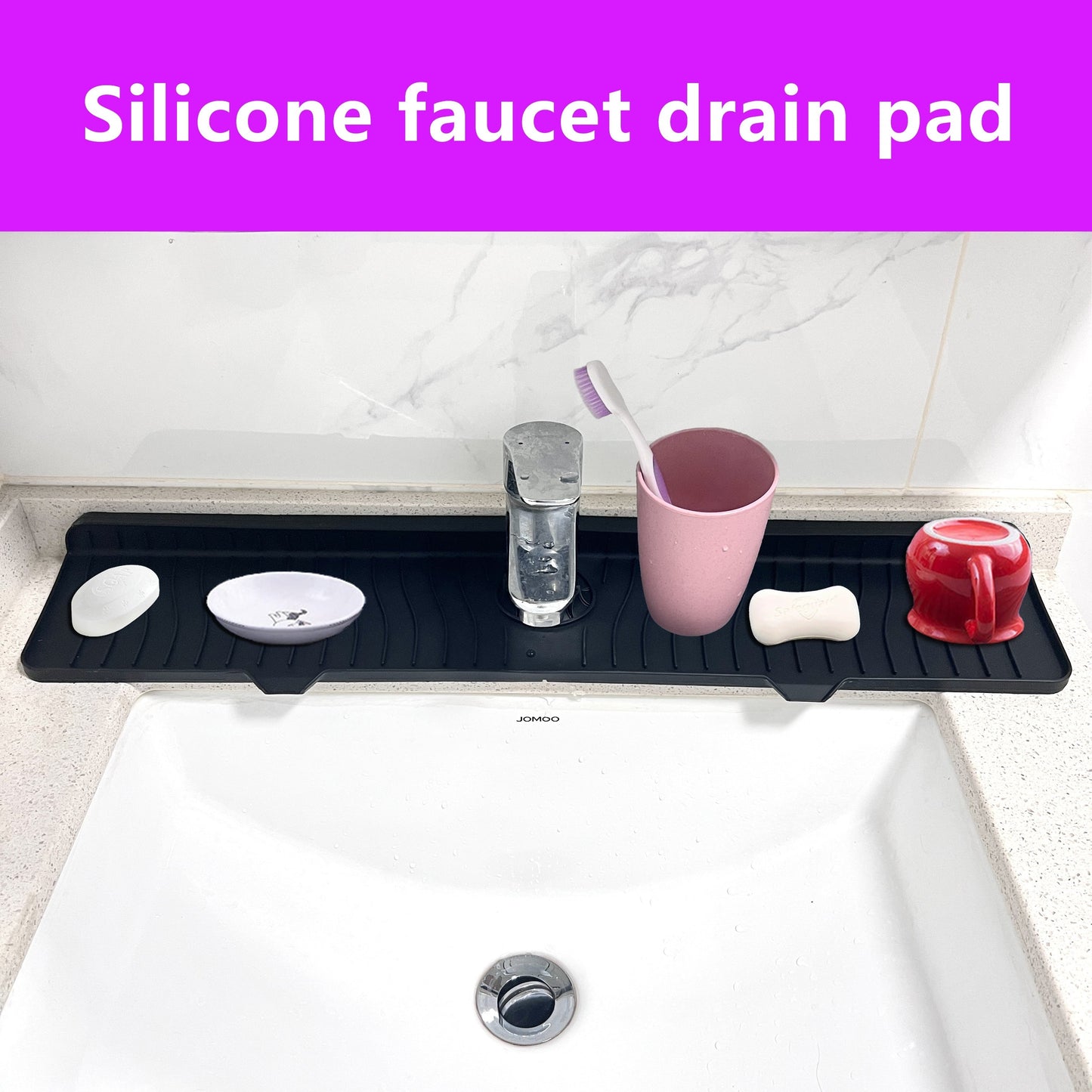 Faucet Silicone Drain Mat, Sink Mat