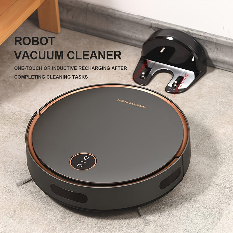 Robot vacuum cleaner with infrared sensing, rechargeable lithium battery, dual power options, US plug, ideal for home and pet owners.