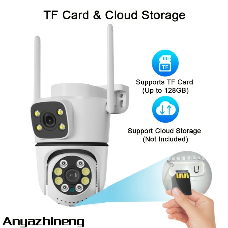 Get two Anyazhineng 1080P HD Wireless Security Cameras in this convenient 2-pack. These cameras can be used indoors or outdoors, are waterproof, and have infrared night vision. They also feature two-way audio, motion detection, and app control. Easily