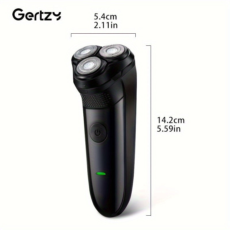 Rechargeable mini electric shaver, cordless and portable, perfect gift for men.