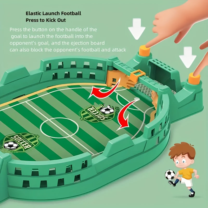 Interactive parent-child puzzle play with this durable plastic 2 Kids Tabletop Football game. Battery-free and uncharged, this educational family game is perfect for ages 3-6 and makes a great gift for Halloween, Christmas, or Thanksgiving.