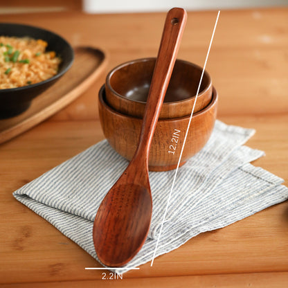 Sturdy wooden spoon for easy cooking