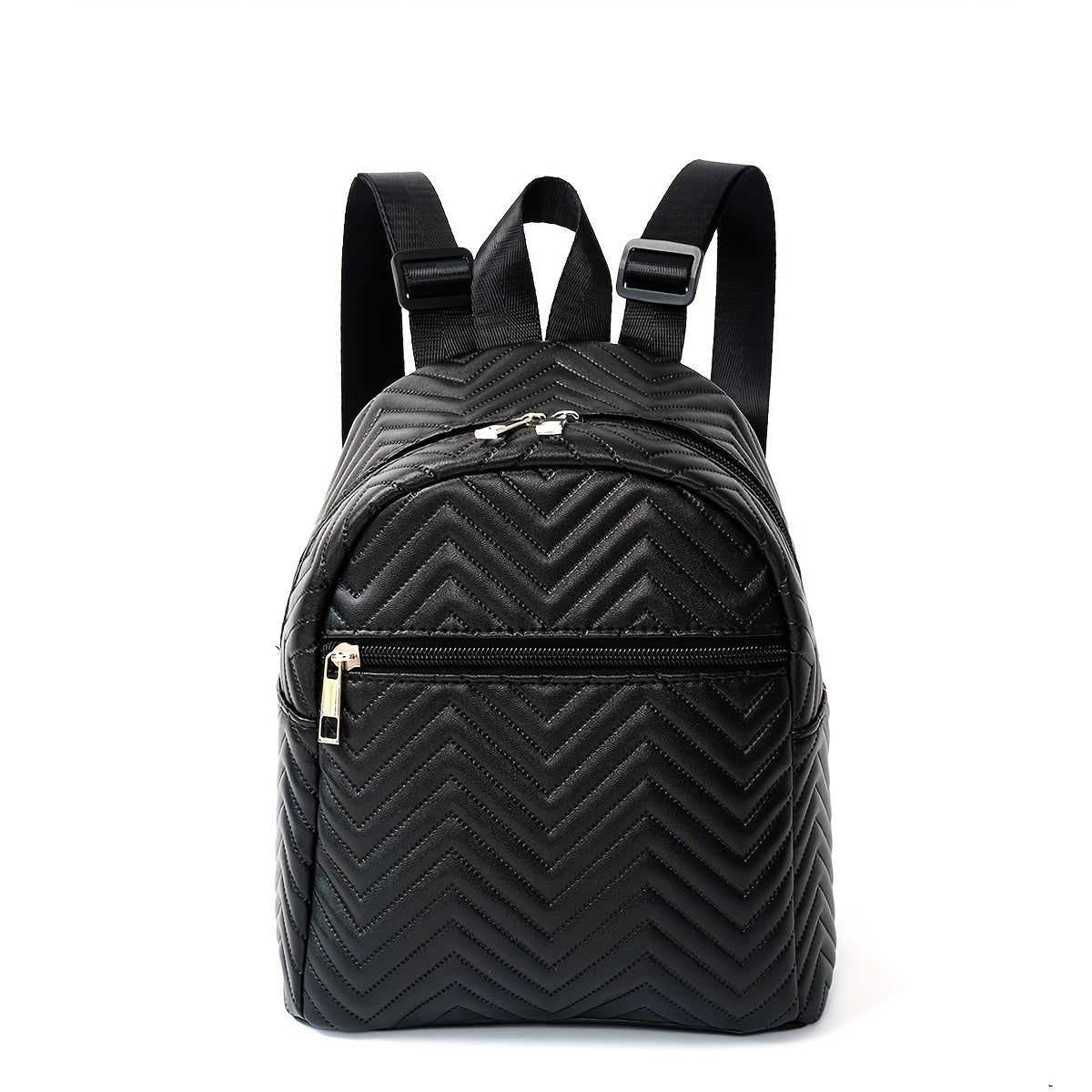 Women's Wavy Pattern Backpack with Large Capacity, Trendy and Casual for Traveling, Hiking, or as a Baby Diaper Bag