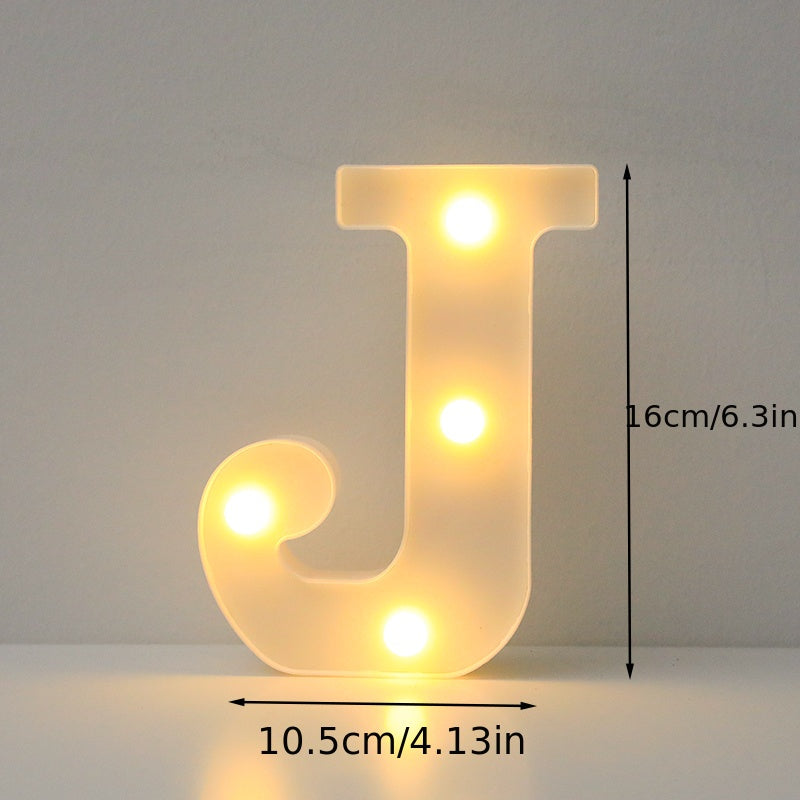 Luxury LED alphabet letter lights for home decoration. Perfect for weddings, birthdays, and Christmas parties.