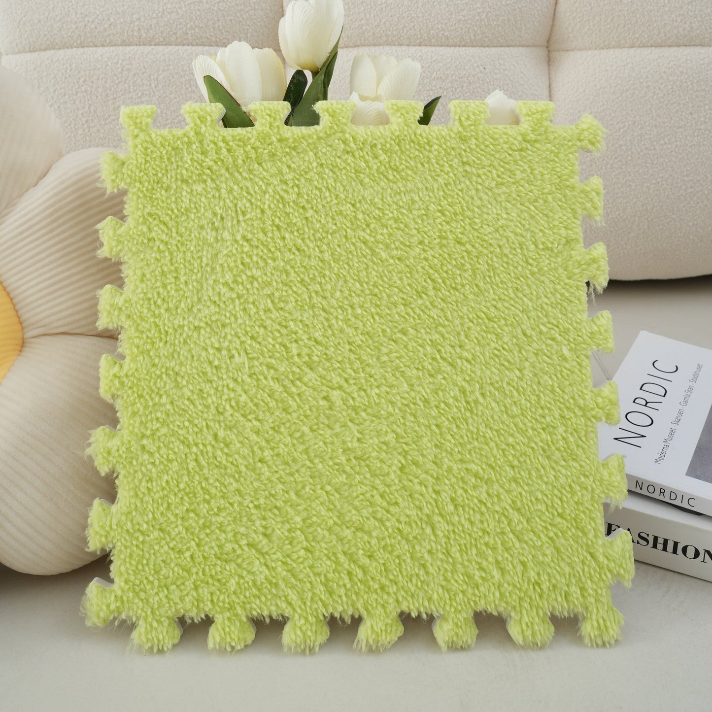 Spliced Carpet for Home Decor: Ideal for Bedrooms, Living Rooms, Balconies, and More! This Washable and Dirt Resistant Mat is Perfect for Large Areas, Entrances, Bay Windows, and Bedside Use.