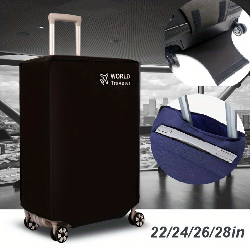 World Traveler Luggage Protector Cover - Protects Against Scratches, Dust, and Water - Durable Fabric Suitcase Case for Air Travel