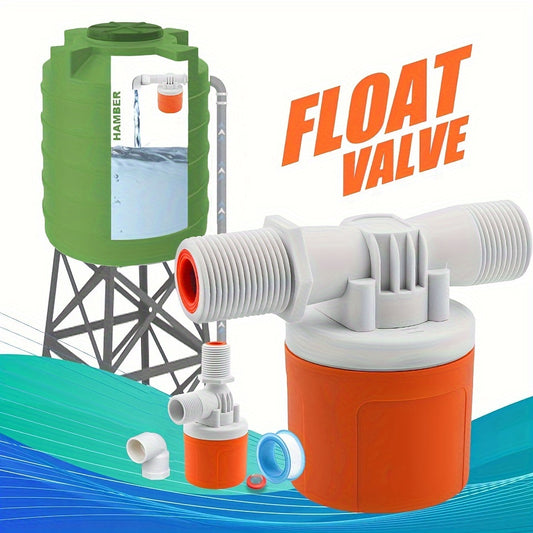 Fully automatic water level control float valve, suitable for water tank, pool, and water tower, no electricity required. 

- Mini float valve 1/2", 3/4", and 1" for shut off and auto fill