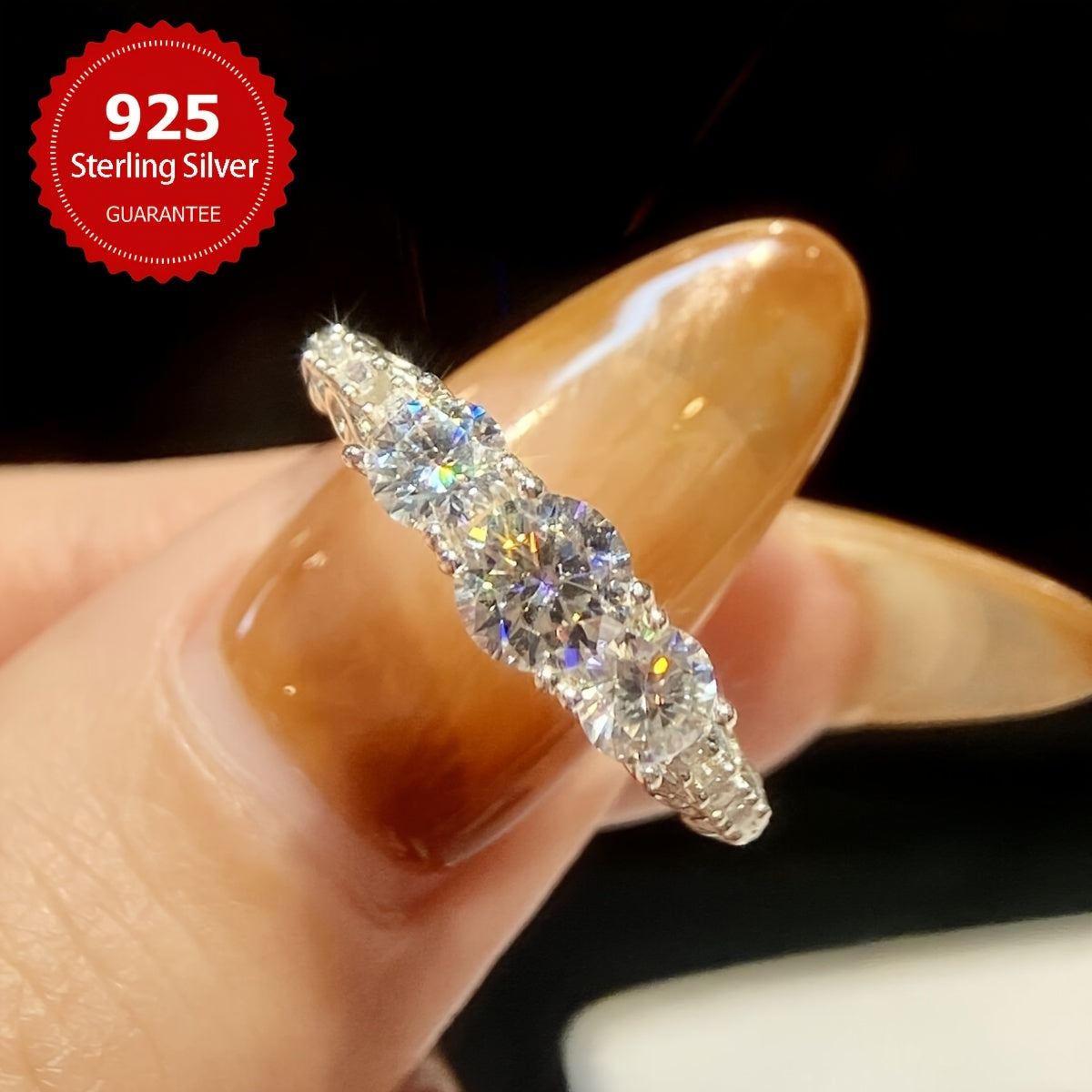 925 Sterling Silver Moissanite To'y Halqasi, Nafis va Hashamatli Ayollar uchun Nikoh va Yubiley Halqasi, Abadiy Va'da Halqasi, Mukammal 14 Fevral Sovg'asi, Har Mavsum uchun Abadiy Zargarlik.