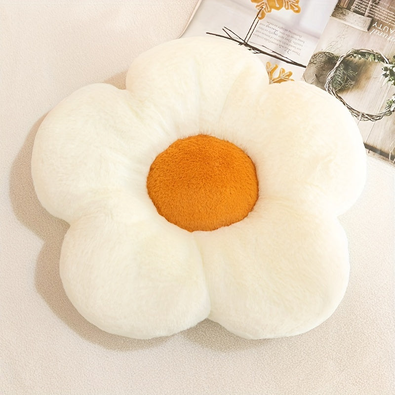 1 flower-shaped pillow for cute and comfy room decor, sofas, beds, cars, and lounging.