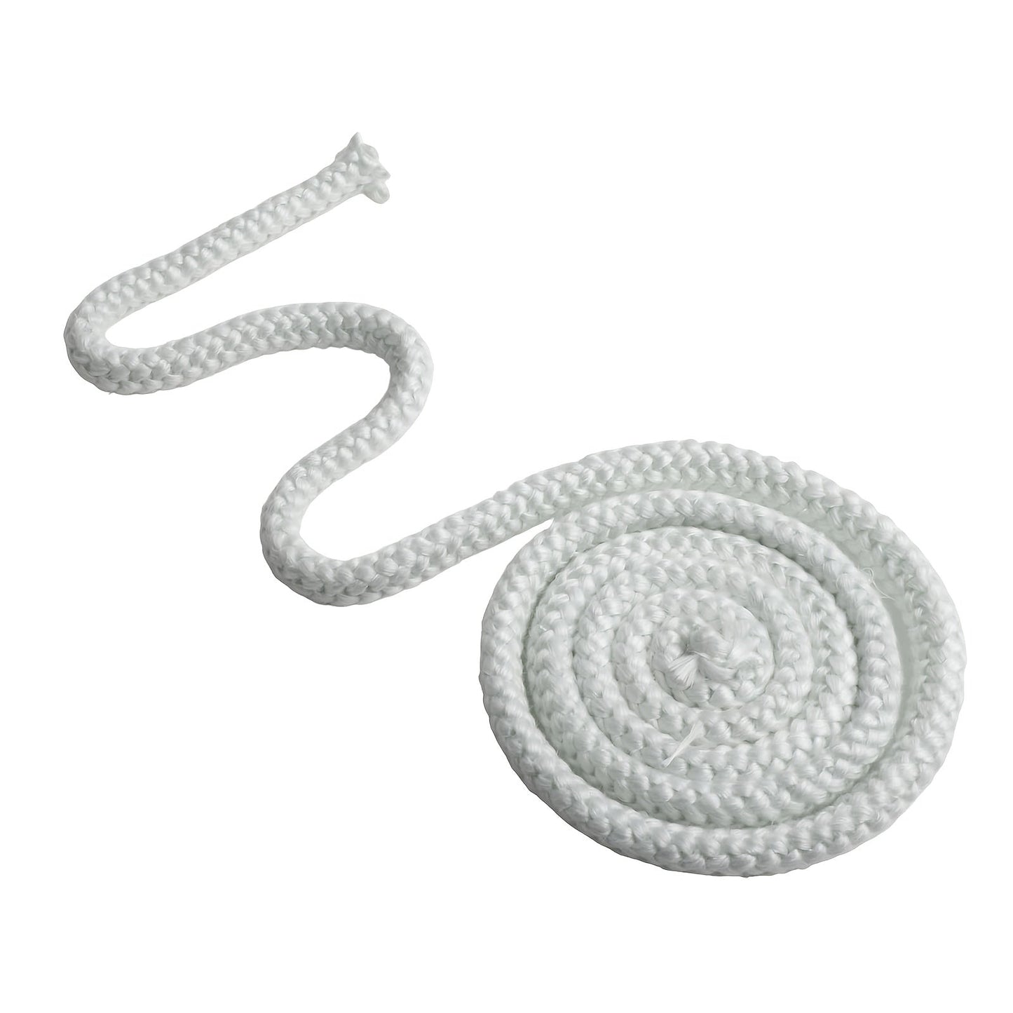 Strong and Reliable White Metal Fireplace Gasket Rope for Woodburner Stove Doors, Ensuring Heat Insulation and Fire Safety