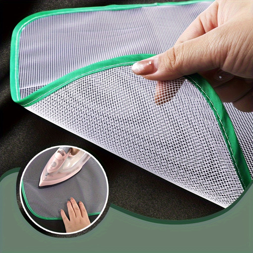 A bundle of five HeatGuard ironing cloth pads, designed to resist high temperatures. These mesh pads are non-electric and heat-resistant, with assorted colors available.