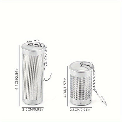 Here are 2 stainless steel tea balls that can also be used as tea strainer tools and tea brewers. Additionally, they can be used as Weibao marinade balls or soup seasoning balls.