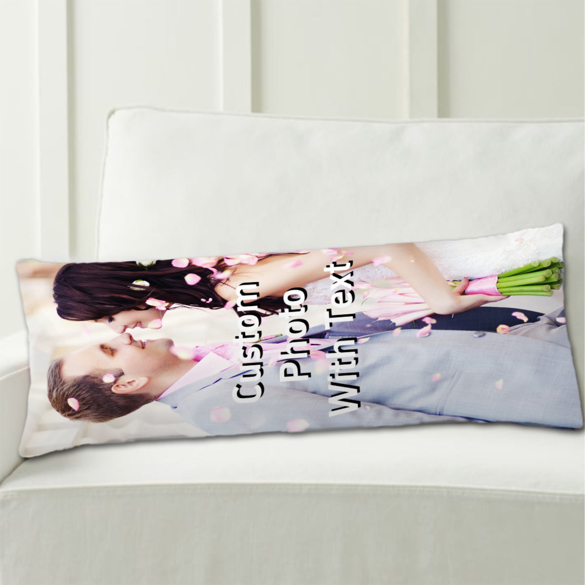 Get yourself a Personalized Photo Long Pillowcase! This double-sided, soft plush pillowcase is perfect for home decor and gifts. It's ideal for special occasions like Valentine's Day, Christmas, and Thanksgiving. Measuring at 50.8x137.16 cm, this