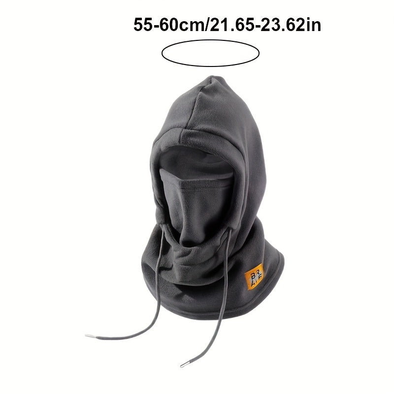 Protection from the wind with a fleece balaclava that keeps you warm, featuring a knit neck gaiter with ear protection. Ideal for cycling and outdoor activities, it is compatible with helmets.