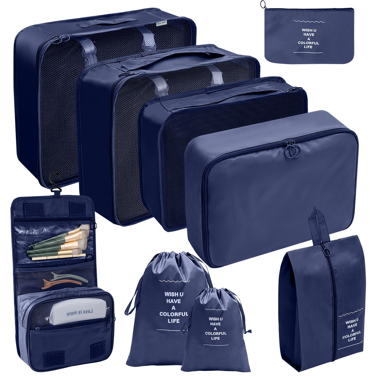 9 lightweight travel packing cubes for efficient luggage organization.