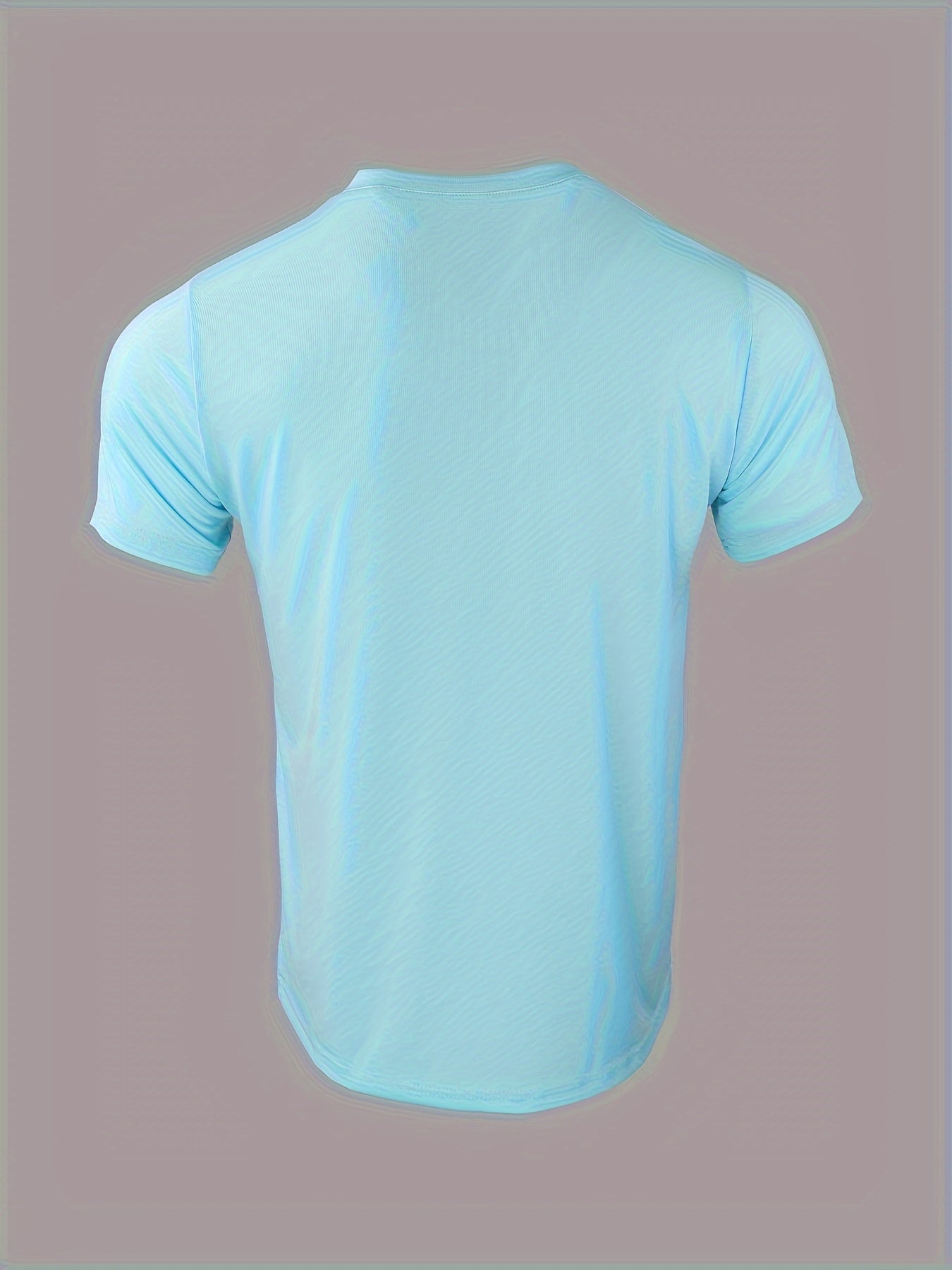 Breathable and comfortable V-neck Henley T-shirt for men in plus sizes.