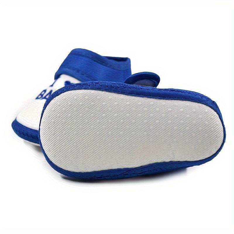 Soft non-slip shoes for baby boys perfect for indoor walking.