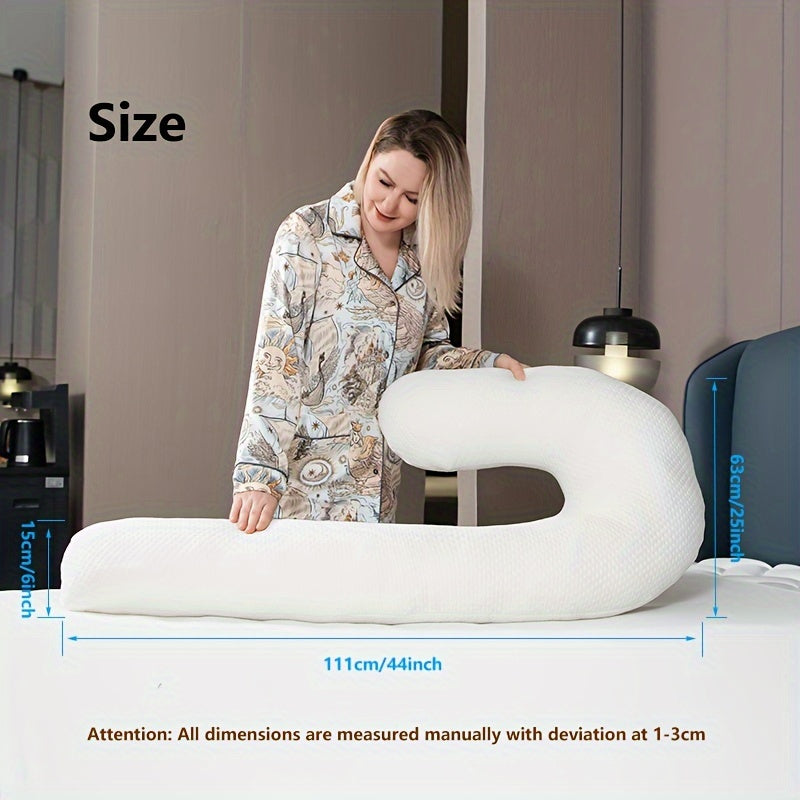 Ultra-Soft Knit Swan Pillow provides Full Body Support - Cozy, Easy-to-Carry, and Machine Washable