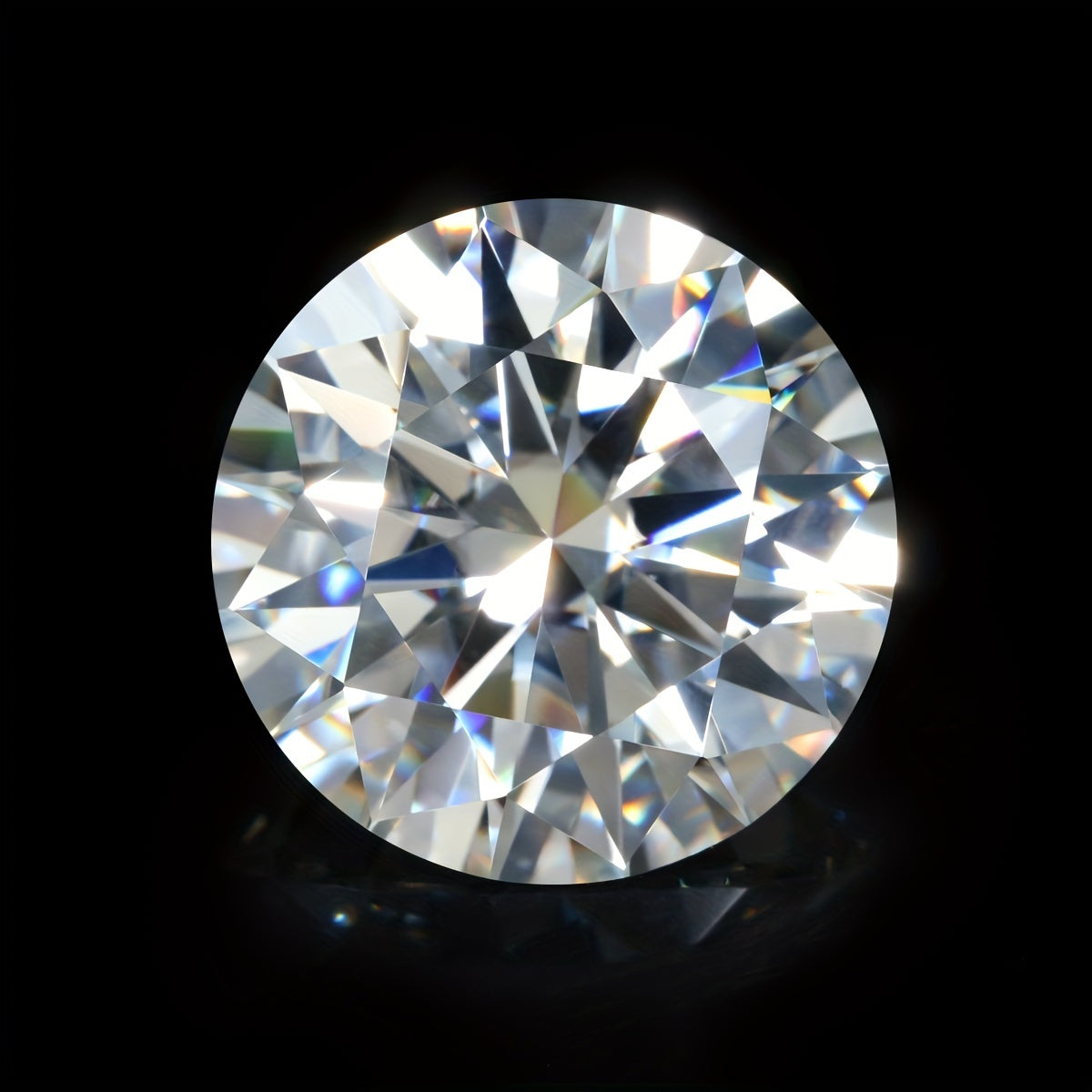 Flawless D VVS1 Round Cut Synthetic Moissanite Loose Stone with Certificate, Tester, Jewelry Making Ideal