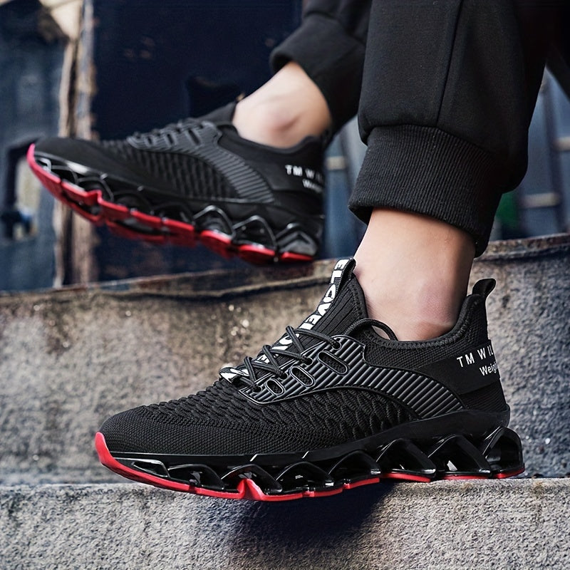 Breathable mesh sneakers for men - all-season, shock-absorbing casual shoes