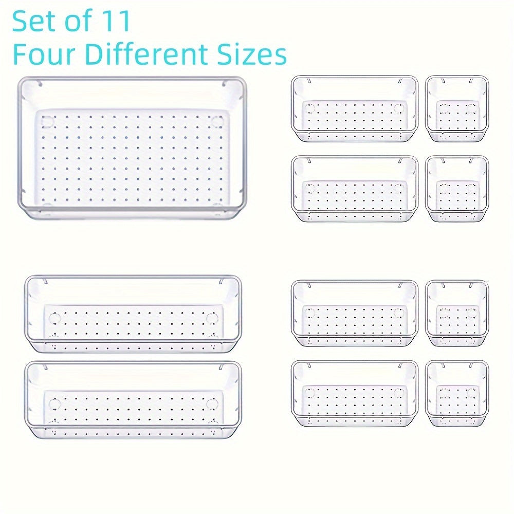 Versatile transparent storage box for home organization.