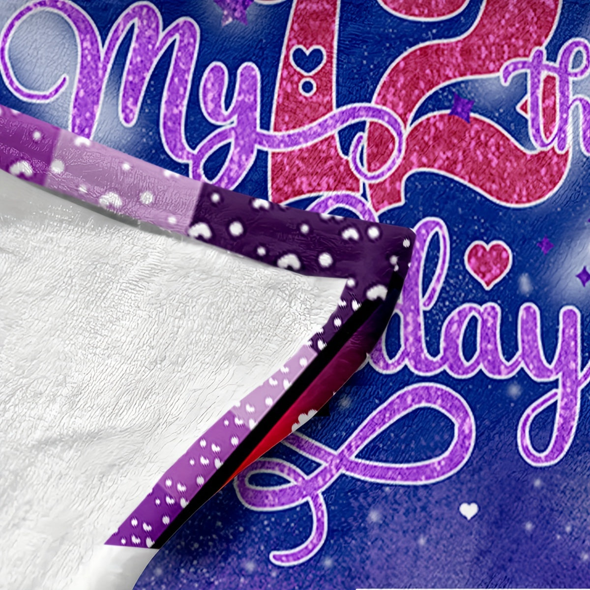 Celebrate Your 12th Birthday in Style with a Vibrant Blanket - This Soft, Cozy Polyester Throw Features Fun Birthday Messages & Patterns - Easy to Clean in the Washing Machine, Perfect for Year-Round Use on the Sofa or Bed - The Ideal Gift for Girls